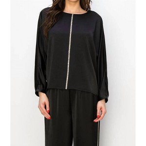 Women's Wilma Satin Diamond Trim Top - JOH - 1 of 1