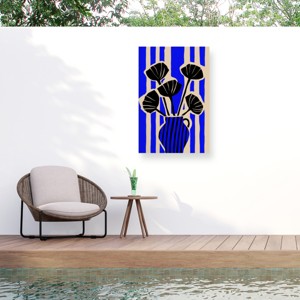 Trademark Fine Art - Treechild  Stripedstilllifeno Matted Framed Art - 1 of 4