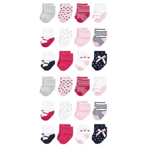 Little Treasure Baby Cotton Rich Terry Socks 24-Pack, Polished - 1 of 3