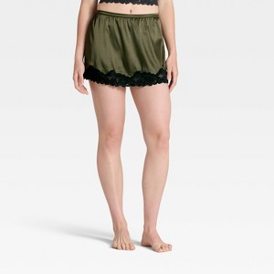 Women's Satin & Lace Lingerie Skirt - Auden™ - 1 of 4