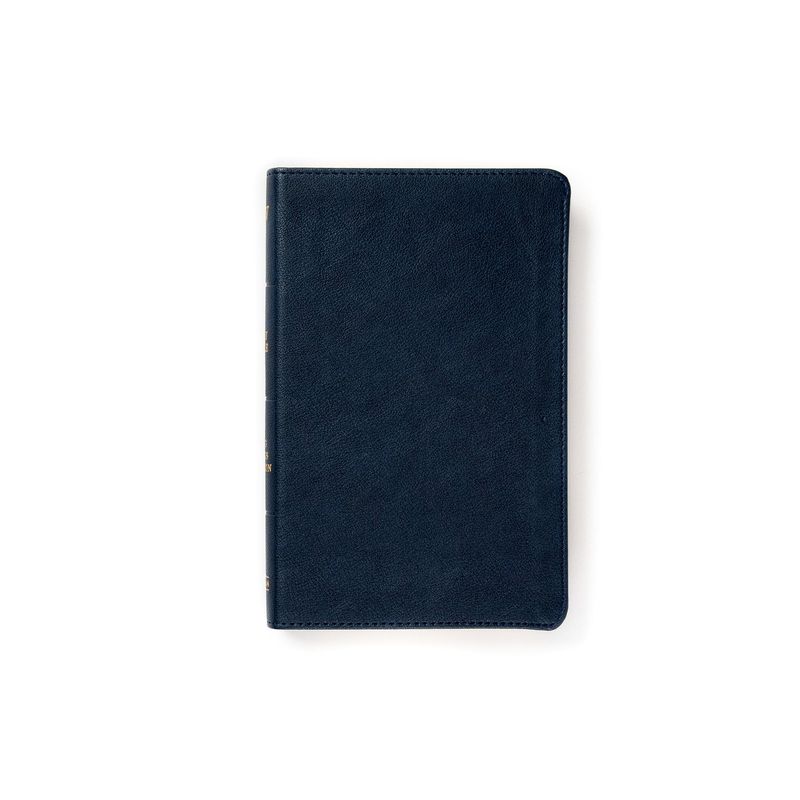KJV Personal Size Bible, Navy Leathertouch - by  Holman Bible Publishers (Leather Bound), 1 of 2