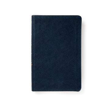 KJV Personal Size Bible, Navy Leathertouch - by  Holman Bible Publishers (Leather Bound)