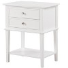 NicBex Nightstand with 2 Drawers and Bottom Shelf Modern Bedside Table Bedroom Furniture for Bedroom, Living Room - 3 of 4