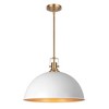 LamQee 1-Light Large Pendant Light Kitchen Island, Farmhouse Modern Dome Pendant Light Fixtures Ceiling Hanging Lighting Chandelier - 2 of 4