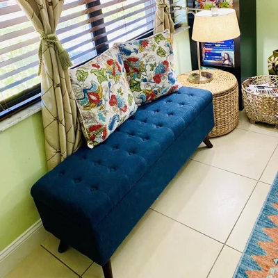 user image by MelySA, Arthur Tufted Storage Bench - Threshold™