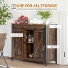 LunaLulinlk Kitchen Cabinet with Sliding Barn Doors - 2 of 4