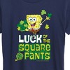 Women's - SpongeBob Squarepants - Luck Of The Square Pants Short Sleeve Graphic T-Shirt - 2 of 4