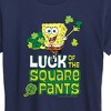 Women's - SpongeBob Squarepants - Luck Of The Square Pants Short Sleeve Graphic T-Shirt - image 2 of 4