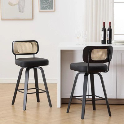 Bekrvio 26'' Swivel Counter Height Bar Stools