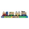 Melissa & Doug Wooden Farm Train Set - Classic Wooden Toy (3 linking cars) - 3 of 4