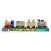 Melissa & Doug Wooden Farm Train Set - Classic Wooden Toy (3 linking cars) - image 4 of 4