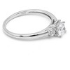 Nina Engagement Ring Womens Sterling Silver 3 Stone Cz Ginger Lyne Collection Size 12 - 3 of 4