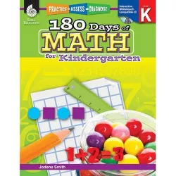 180 Days of Math for Kindergarten - (180 Days of Practice) by  Jodene Smith (Paperback)