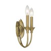 Savoy House Sullivan 2 - Light Wall Light in  Warm Brass - 2 of 4