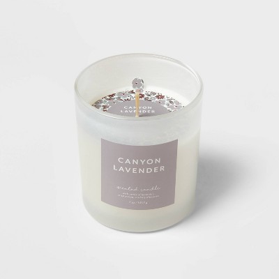 5oz Canyon Lavender Glass Jar Candle White - Room Essentials™