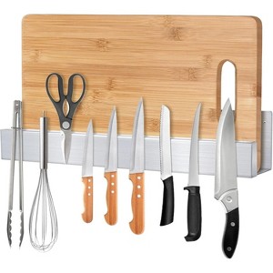LunaLulinlk 16 Inch Magnetic Knife Holder for Wall,Space-Saving Magnetic Knife Strips with Cutting Board Holder for Fridge - 1 of 4
