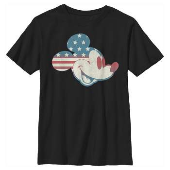 Boy's Disney Mickey Americana Flag T-Shirt