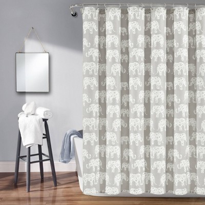 72"x72" Elephant Parade Shower Curtain - Lush Décor