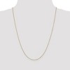 Black Bow Jewelry 0.9mm 10k Yellow Gold Solid Diamond Cut Cable Chain Necklace - 2 of 4