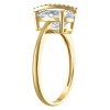 White Lotus 10K Yellow Gold Lab Created Moissanite Ring - 2 of 3