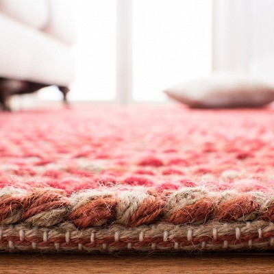 Hand-Knotted Red and Multicolor Wool Rectangular Area Rug, 8' x 10'