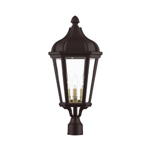 Livex Lighting Morgan 3 - Light Post Light in  Bronze - 1 of 2