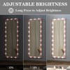 62.6x23.3" Pink Hollywood Full Length Mirror with Lights: 3 Color Modes, Touch Control, Wall Mounted or Standing - 4 of 4