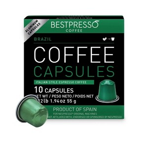 Bestpresso Coffee for Nespresso Original Machine 120 pods Genuine Espresso Brazil Blend Pods Compatible with Nespresso Original - 1 of 1