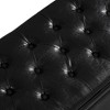 Lyngins Tufted Faux Leather Storage Bench, 44.5"L Upholstered Ottoman with Storage, Bed Bench with Solid Wood Frame, Easy Assembly - 3 of 4