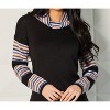 Women's Long Sleeve Cowl Neck Sweater - Angel Apparel - 2 of 4