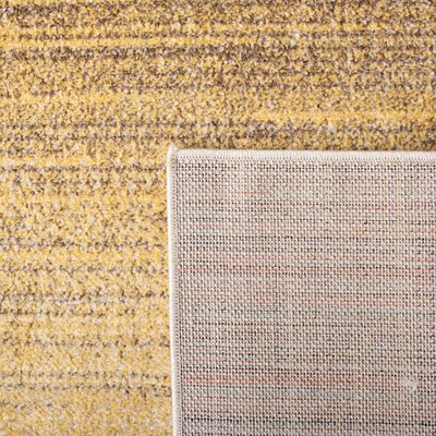 Gold and Ivory Hand-knotted Synthetic Area Rug