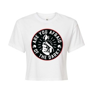 Women's - Are You Afraid of the Dark - Logo Seel Cropped Graphic T-Shirt - 1 of 4