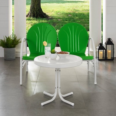 Griffith Green Metal 2-Piece Outdoor Loveseat Set
