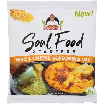 Booker's Soul Food Starters Seasoning Mix Mac &Cheese - Case of 24 - 1.25 OZ