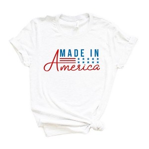 Simply Sage Market Women's Made In America Stars and Stripes Short Sleeve Graphic Tee - 1 of 4