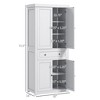 NicBex Buffet Cabinet with Storage 72" Freestanding Kitchen Pantry Floor Sideboard Cabinet with 4 Doors, Drawer and Adjustable Shelves - 2 of 4