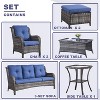 POCASSY 7 Piece Rattan Sofa Seating Group with Cushions - 3 of 4