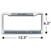 Colorado School of Mines School Logo Full Size Standard License Plate Metal Frame - 4 of 4
