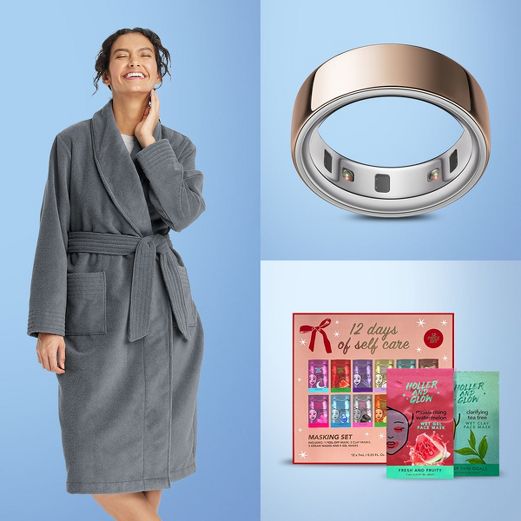 Womens Bath robe, Oura Ring 4, 12 days of  self care