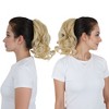 Alilang Claw Clip Curly Ponytail Extension 9 Inch Long Curly Wavy Hairpiece  Synthetic Clip-In Ponytail for Women Daily Wear - 3 of 4