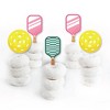 Big Dot of Happiness Pink Pickleball - Dessert Cupcake Toppers - Country Club Party Clear Treat Picks - Set of 24 - 2 of 4