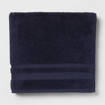 navy bath towels