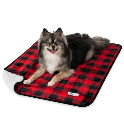 PetAmi Waterproof Dog Blanket For Pet Cat, Faux Shearling Fleece Couch Cover, Soft Plush Washable Reversible Throw
