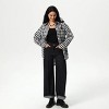 Women's Long Sleeve Oversized Button-Down Shirt - Wild Fable™ Black Gingham - 4 of 4