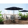 FUFU&GAGA Outdoor Patio Umbrella 11FT 3-Tier Crank Tilt Sun Shade, Polyester Canopy - 3 of 4
