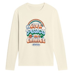 Men's John Lennon Give Peace Chance Long Sleeve Graphic T-Shirt