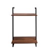3 Tier and 2 Tier Bathroom Shelves Metal, Wood Hanging Storage Bookshelf - 4 of 4