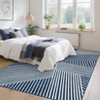 Modern Geometric Area Rug Washable Rug with Non Slip Rubber Backing Soft Non Shedding Carpet, Indoor Low Pile Thin Foldable Mat - 2 of 4