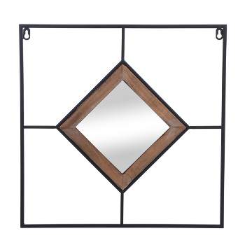 Jasper Diamond Tile Wall Mirror Black/White - StyleCraft