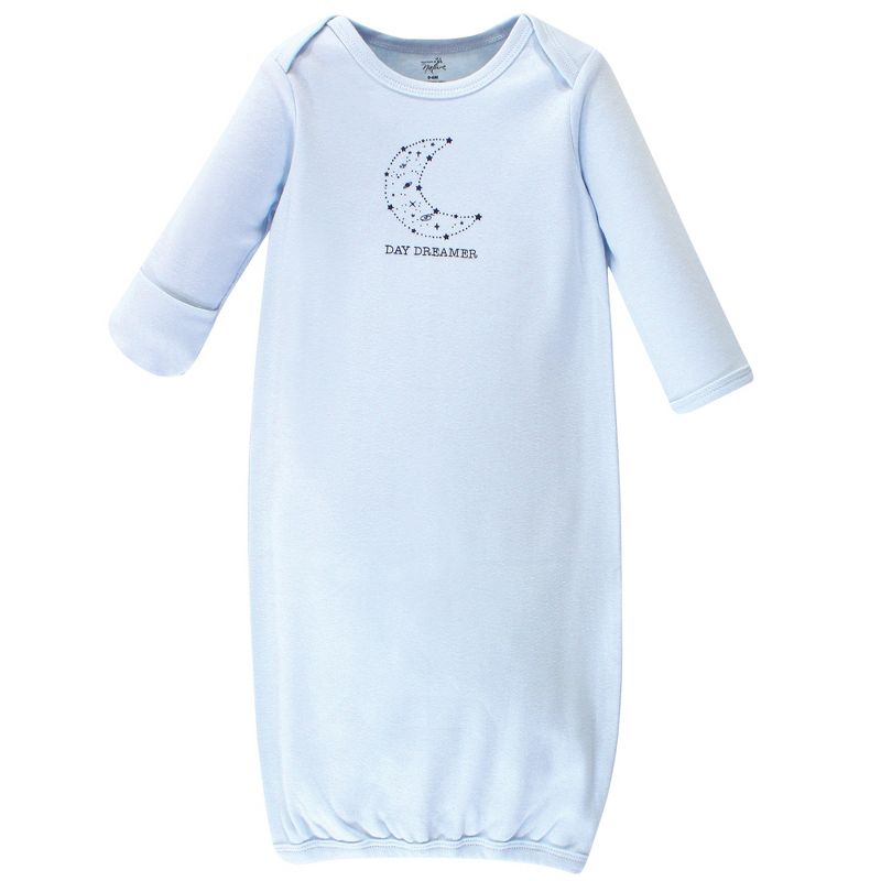 Touched by Nature Infant Boy Organic Cotton Gowns, Constellation, Preemie/Newborn, 2 of 5